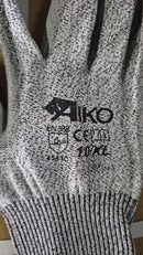 Aiko PU Grey Glove 10" Level 5 Cut (4543D) - 120pairs/ carton | Model: GLOVE-OR-PU-G-AK Glove Aiko 