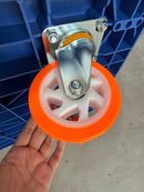 Aiko PVC Blue Trolley 300kg with Orange Wheel (2860071) | Model : TRL-DL300F-O PVC Trolley Aiko 