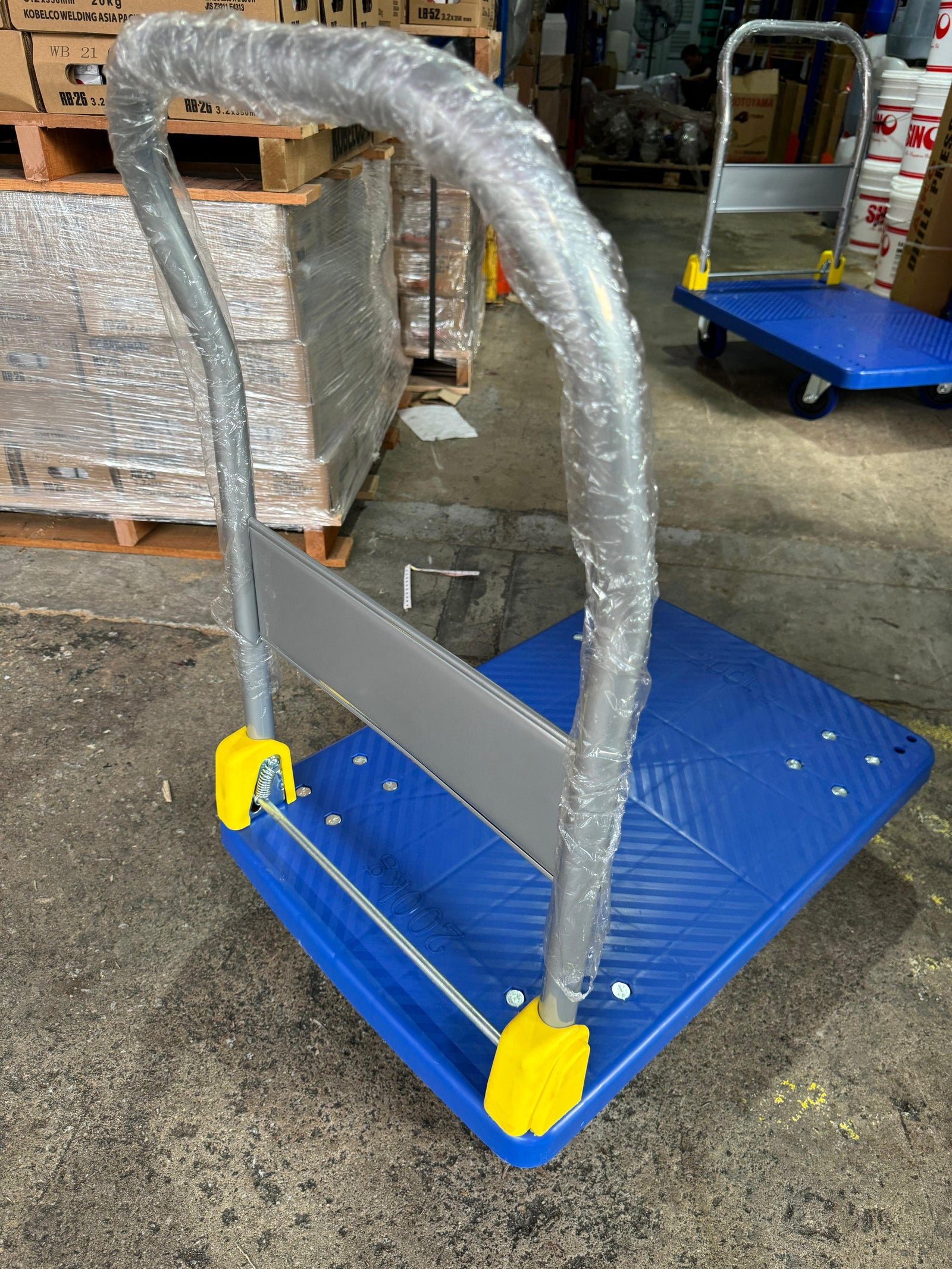 Aiko PVC Plastic Blue Trolley 150kg | Model : TRL-DL150Z