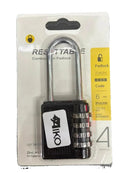 Aiko Resettable Number Lock 40mm #352L (Long) #234UH | Model : PL-R352L-AK-YM