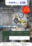 Aiko Safe Gas Argon Regulator AR | Model: REG-YM-AR-115 Gas Regulator Aiko 