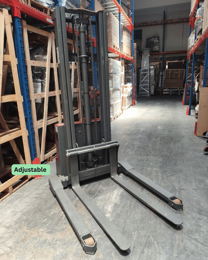 Aiko Self-Propelled Electric Adjustable Wide Leg Stacker (CDD1530) for