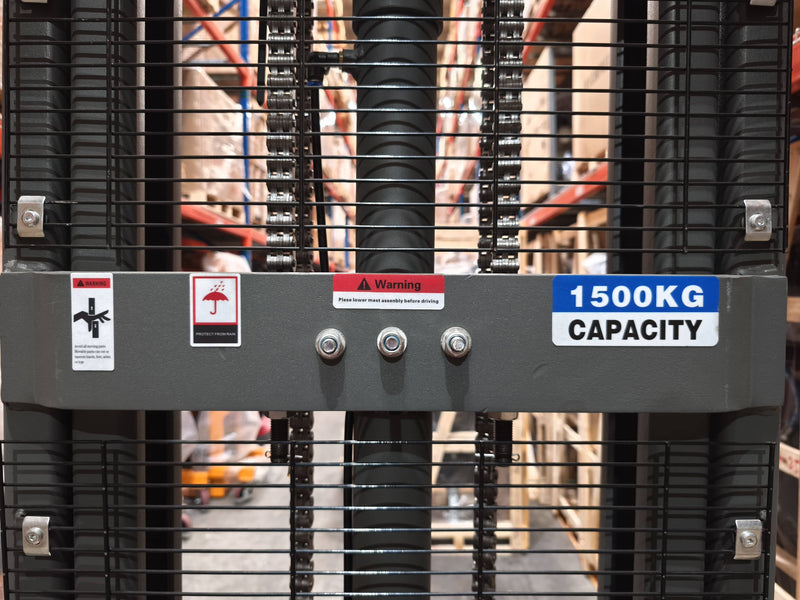 Aiko Self-Propelled Electric Adjustable Wide Leg Stacker (CDD1530) | Model: PT-AIKO1530A-N Electric Stacker Aiko 