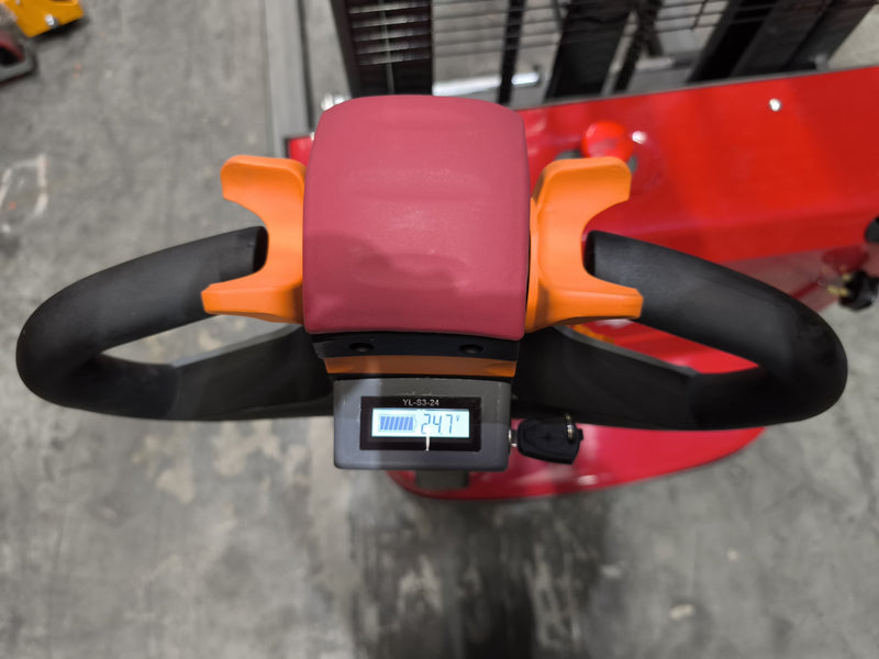 Aiko Self-Propelled Electric Adjustable Wide Leg Stacker (CDD1530) | Model: PT-AIKO1530A-N Electric Stacker Aiko 