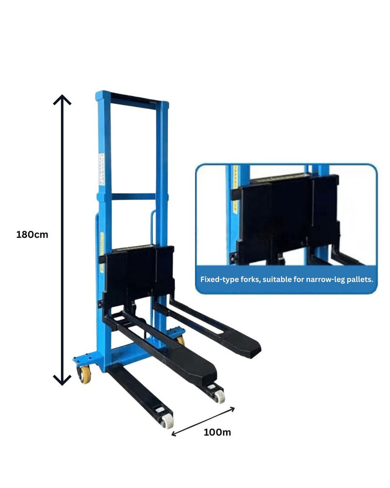 Aiko Semi Self Lifting Electric Stacker DC 1.1 Ton 1.3m Can Up Lorry | Model: PT-TB-1.1T/1.3M Semi Electric Stacker Aiko 