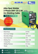Aiko Spot Welder 3 Phase DNY-25 C/W 2m Welding Cable | Model : W-XG-DNY-25 Spot Welder Aiko 
