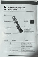 Aiko Stainless Steel Battery 18V Pipe Clamper M Type Jaw GE-1550 360 Degree Turn 15,22,28,35,42,54mm | Model: GE-1550+JAW Pipe Clamper Aiko 