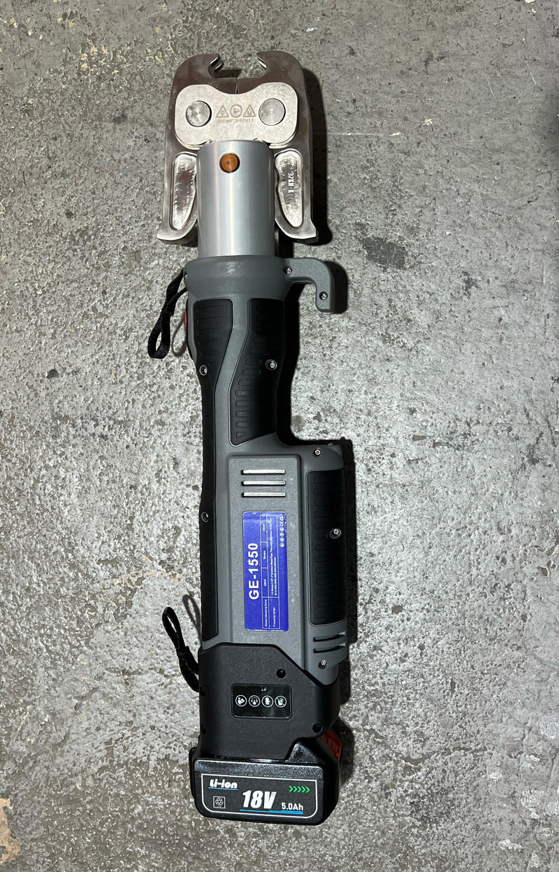 Aiko Stainless Steel Battery 18V Pipe Clamper M Type Jaw GE-1550 360 Degree Turn 15,22,28,35,42,54mm | Model: GE-1550+JAW Pipe Clamper Aiko 