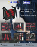Aiko Tool Trolley with 258pcs Tool Set