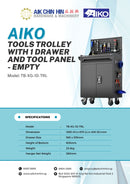 Aiko Tools Trolley with 1 Drawer and Tool Panel - Empty | Model : TB-XG-1D-TRL Tools Trolley Aiko 