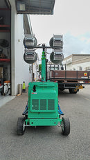Aiko Tower Light 4X400W C/W 6GFLN-186FAE Generator - Mobile Worksite Lighting & Power Solution for Construction & Outdoor Jobs | Model: AK1600LED+LT6500SE Tower Light Aiko 