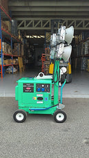 Aiko Tower Light 4X400W C/W 6GFLN-186FAE Generator - Mobile Worksite Lighting & Power Solution for Construction & Outdoor Jobs | Model: AK1600LED+LT6500SE Tower Light Aiko 