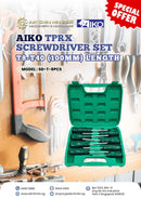 Aiko TPRX Screwdriver Set T8-T40 (100mm) Length | Model: SD-T-8PCS Screwdriver Set Aik Chin Hin 