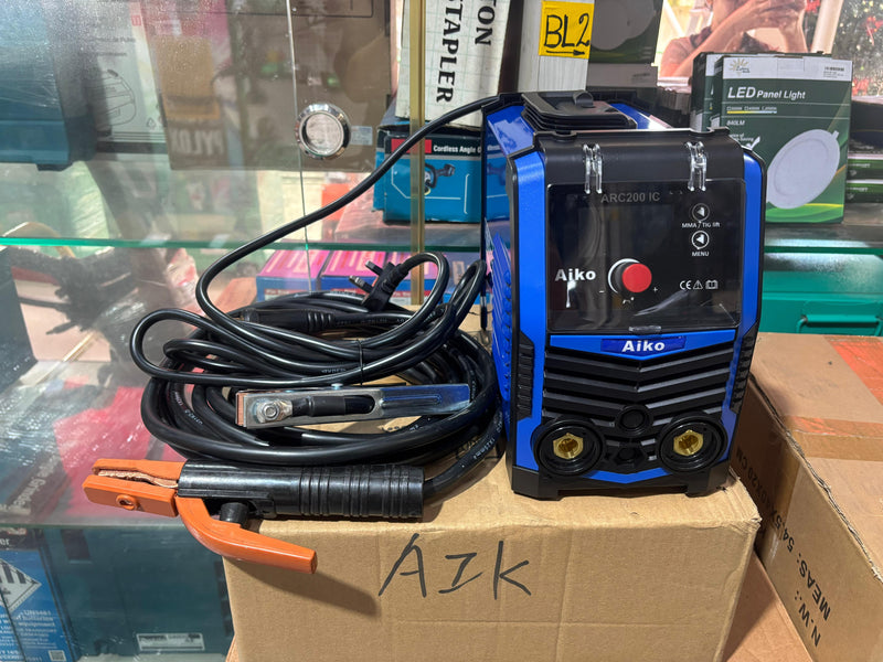 Aiko Welding Machine ARC200IC 240V C/W 3m Welding Cable & Earth Cable | Model: W-ARC200IC-4.0 ARC Welding Machine Aiko 