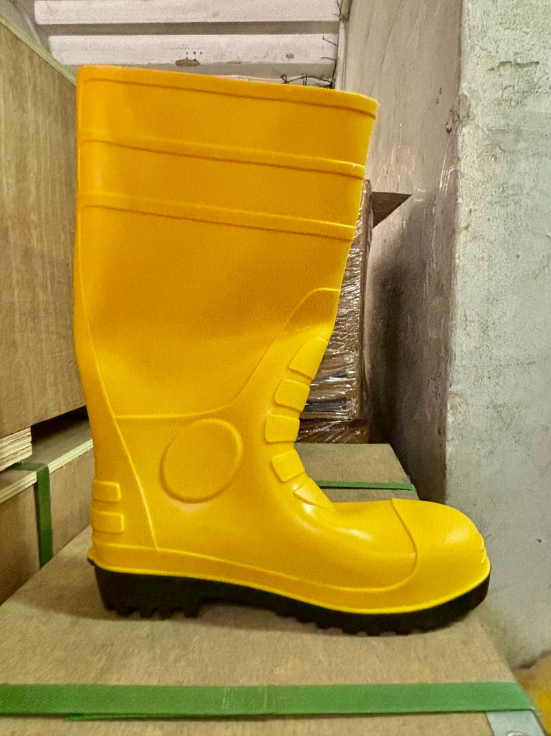 Aiko Yellow Boots C/W Steel Toe & Plate (Matte) | Model : YB-ASDM-MATTE Yellow Boots Aiko 