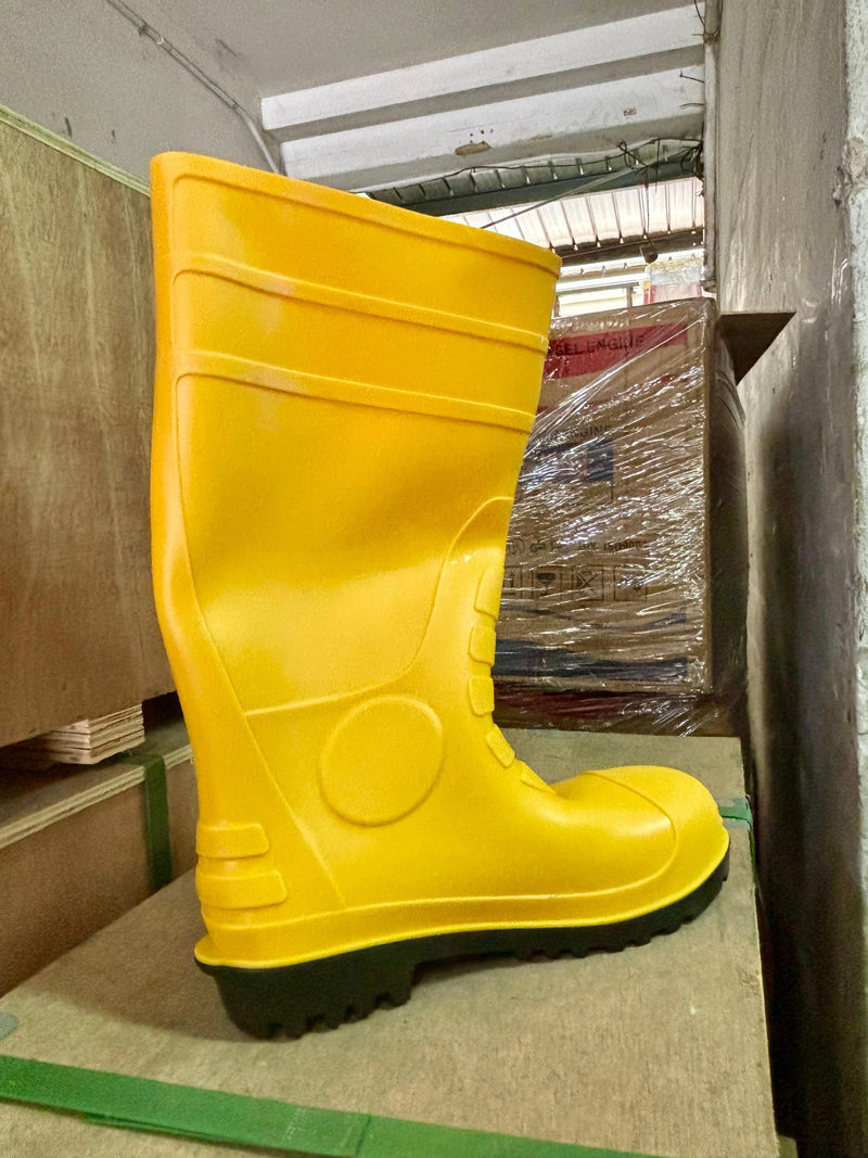 Aiko Yellow Boots C/W Steel Toe & Plate (Matte) | Model : YB-ASDM-MATTE Yellow Boots Aiko 