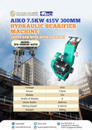 Aiko ZFS-300EHS 7.5kw 415v 300mm Hydraulic Scarifier Machine ( Auto Run with Auto turning) | Model : ZFS-300EHS-AUTO Scarifier Machine Aiko 