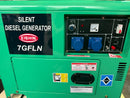 Aiko/Eishin Silent Diesel Generator 6KW 240V 50HZ C/W 188FBE Engine | Model: 7GFLN-188FBE Diesel Generator Aiko 