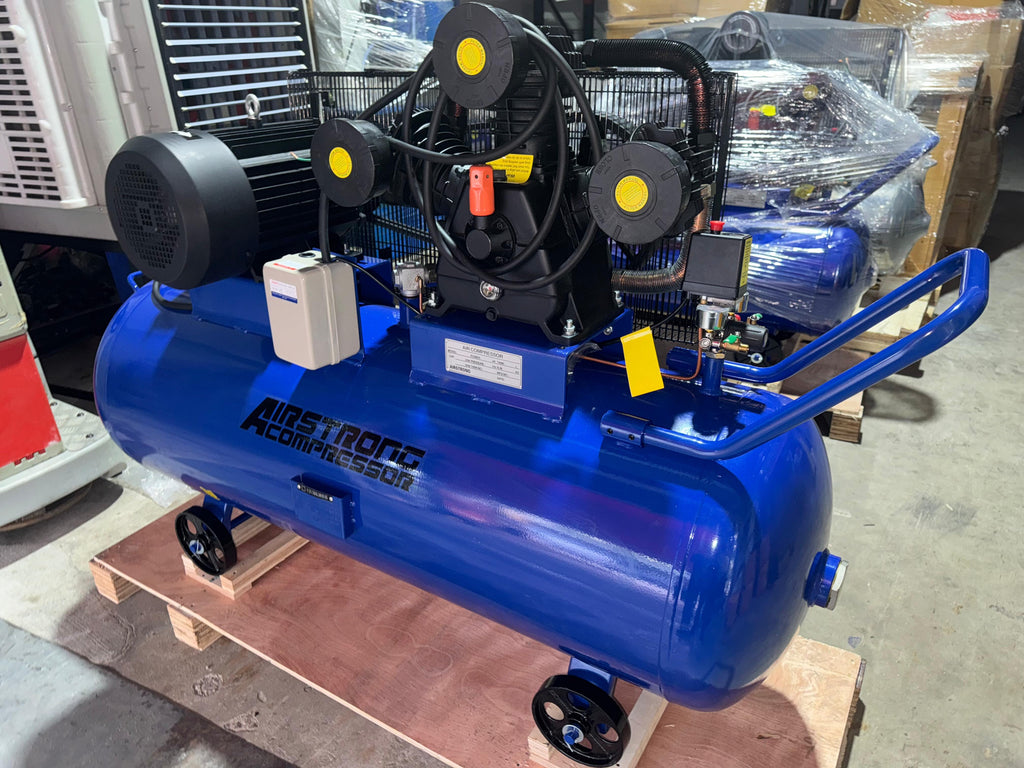 Kompressor Strong Airstrong 10HP 300L Air Compressor 415V 8 Bar : Model : ASFS100-300L