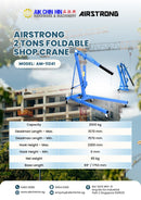 Airstrong 2 Tons Foldable Shop Crane | Model : AM-11241 Shop Crane Airstrong 