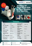 Airstrong 20" Single Brush Ride on Floor Scrubber / Drier Machine | Model : HT55B Floor Scrubber AIRSTRONG 