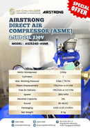 Airstrong 2.5HP 24L 230V (ASME) Direct Air Compressor | Model : AS2524D-ASME Air Compressor AIRSTRONG 
