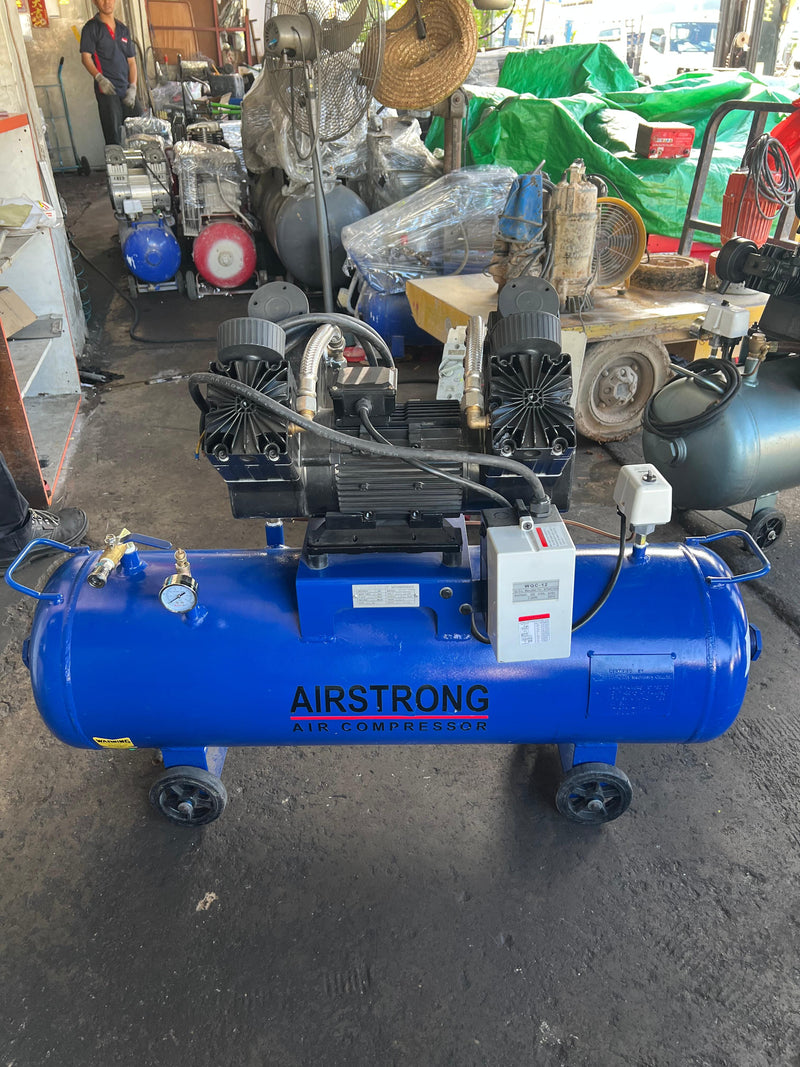 Kompressor Strong Airstrong 4.5HP 100L 3 Phase Oil Free & Low Silent Compressor | Mo