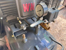 Airstrong 5.5Hp 150L 415V air compressor with metal tank and control panel, ideal for industrial or workshop use.