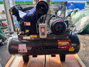 Airstrong 5.5Hp 150L 415V air compressor, model A-H55, showing the industrial air compressor with motor and pressure tank.