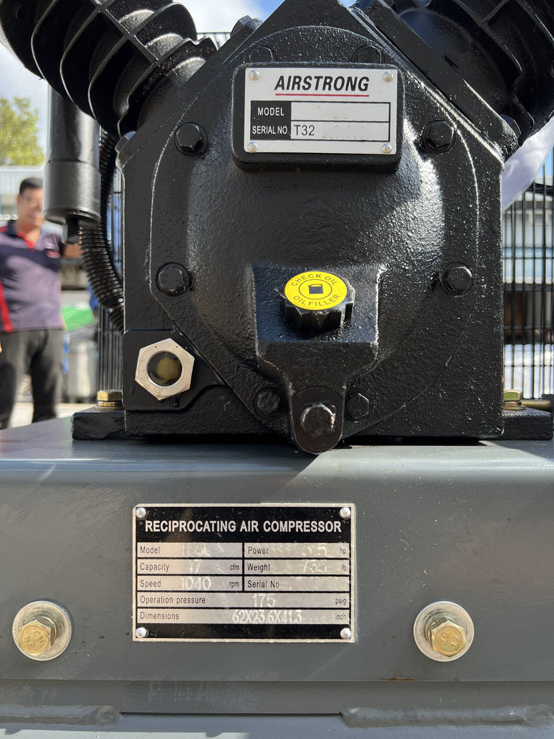 Airstrong 5.5Hp 230L 415v Air Compressor | Model : A-H55L Air Compressor AIRSTRONG 