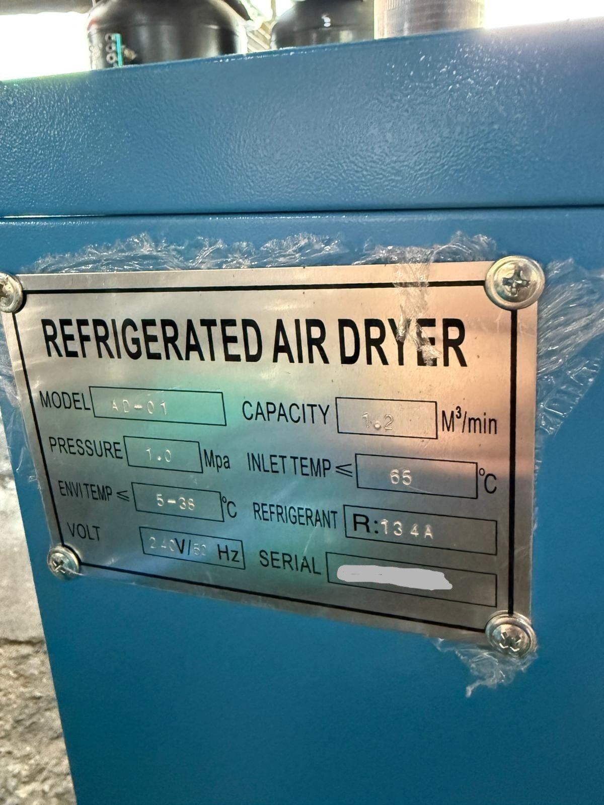Airstrong Air Dryer 10HP R134a Gas AD-01 | Model: LFAD-AD01-XG