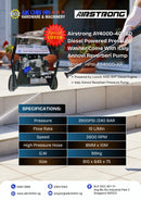 Airstrong AY400D-4G36D Diesel Powered Pressure Washer Come With Italy Annovi Reverberi Pump | Model : HPW-AS400D-AR Pressure Washers Airstrong 