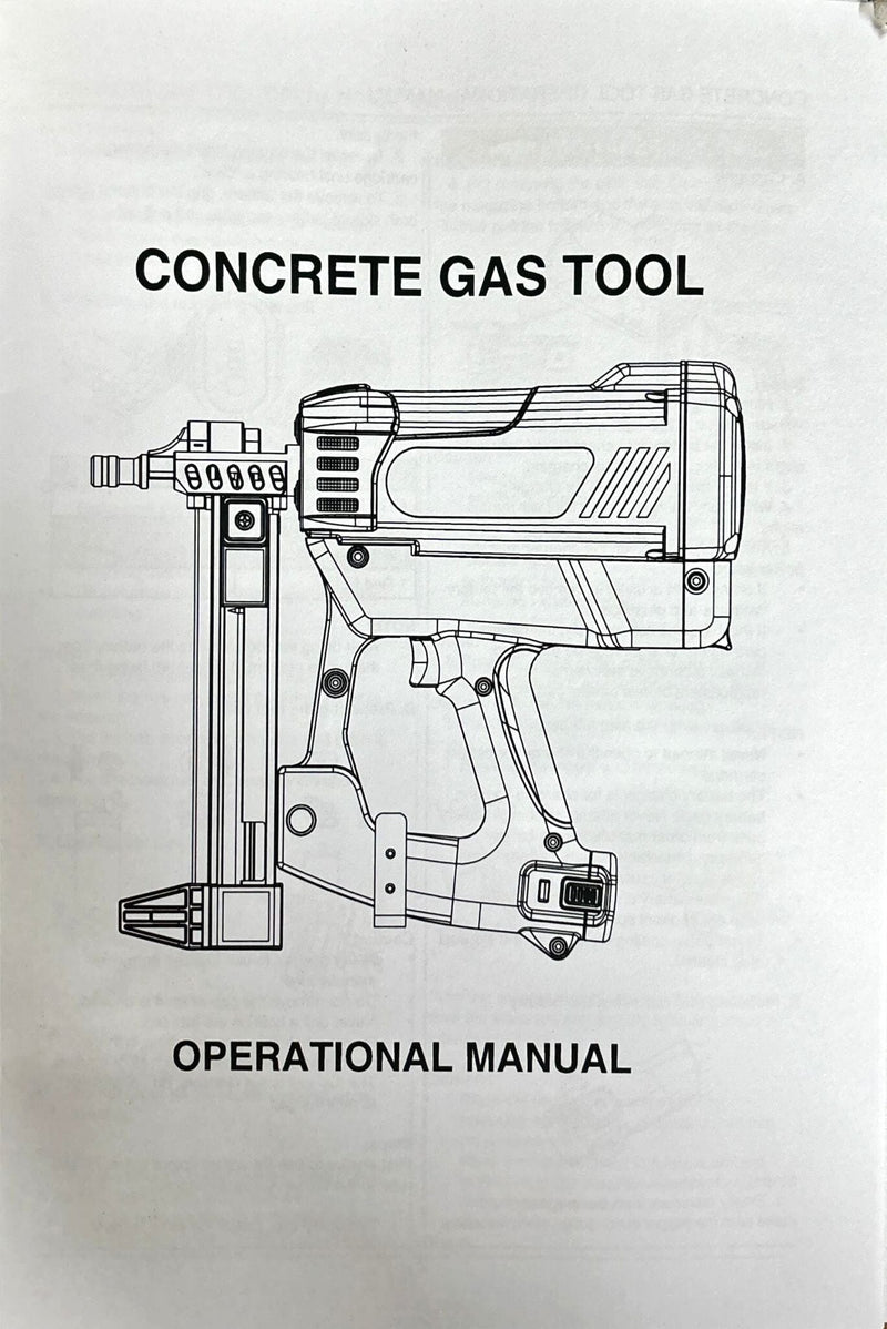 Airstrong Concrete Gas Nail Gun (Nailer/Gas Actuates Tools)