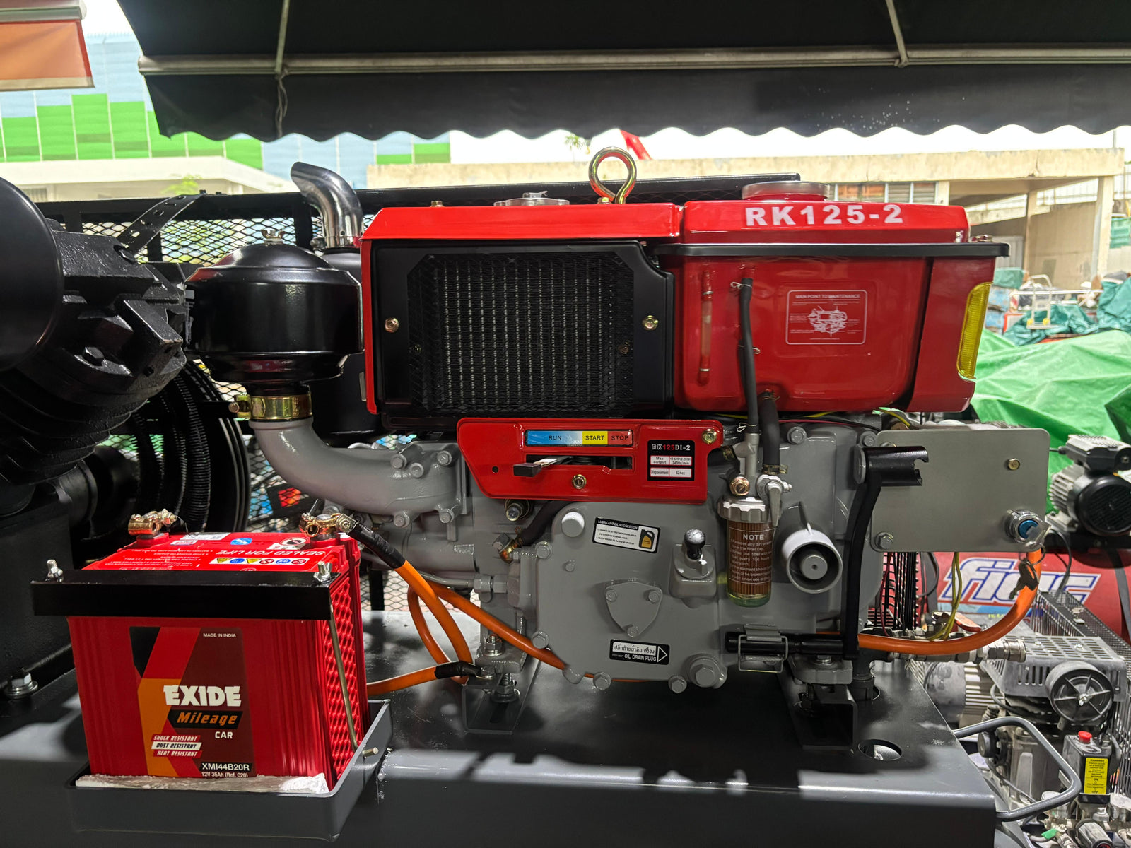 Airstrong Diesel Engine Compressor 10HP 303L 28CFM 12 Bar C/W RK125 En