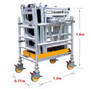 Alum Mini Scaffolding (Platform : 5.3m) Working Height 7.3m With Assy | Model : L-XG178MINI-6.3M Scaffolding XG 