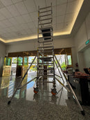 Alum Mini Scaffolding (Platform : 5.3m) Working Height 7.3m With Assy | Model : L-XG178MINI-6.3M Scaffolding XG 