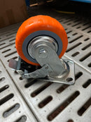 Best Run/OTS Orange PU Castor Wheel 4" 5" 6" 8" | Model : C-OR Castor Wheel OTS 5" Rigid 