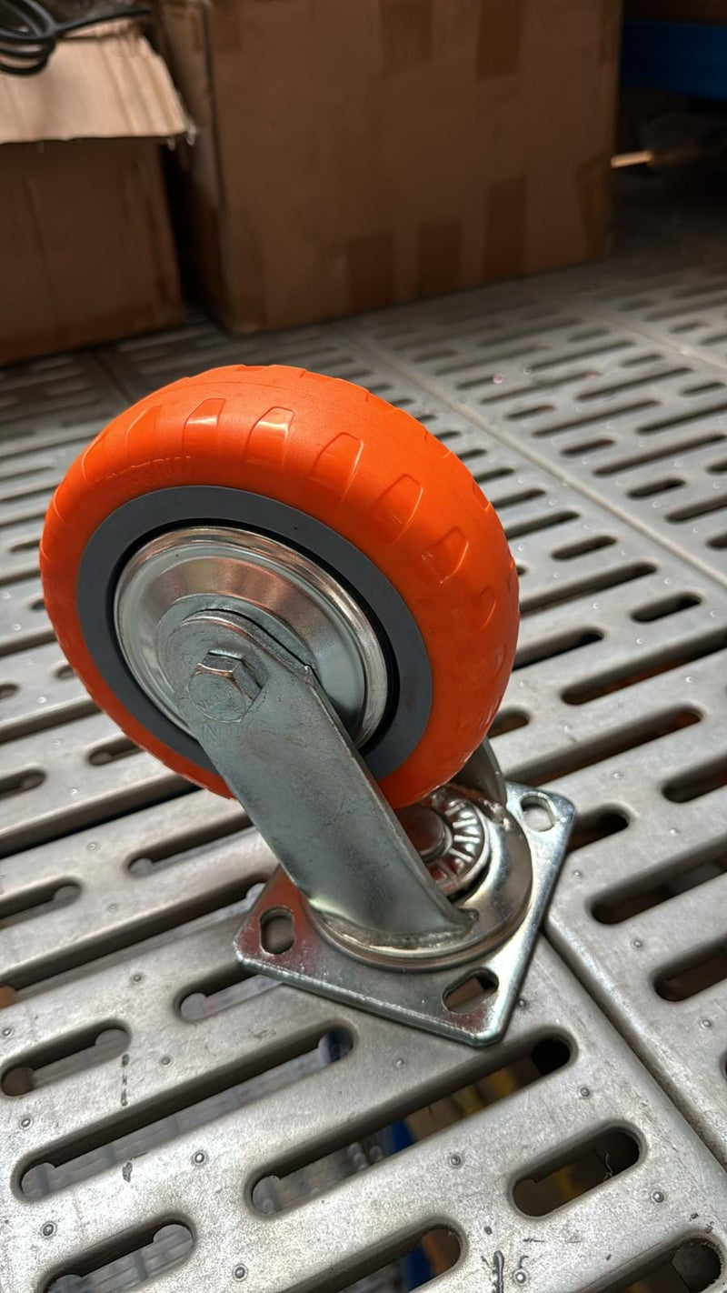 Best Run/OTS Orange PU Castor Wheel 4" 5" 6" 8" | Model : C-OR Castor Wheel OTS 6" Swivel 