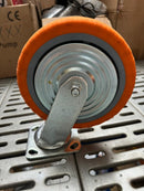 Best Run/OTS Orange PU Castor Wheel 4" 5" 6" 8" | Model : C-OR Castor Wheel OTS 8" Swivel 