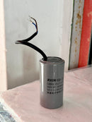 Capacitor 40UF Wire Type 450V AC 50x96mm with Two Wire Grey | Model : CAP-040UF-W-1 Capacitor Aik Chin Hin 