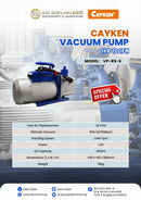Cayken 1Hp 10CFM Vacuum Pump | Model : VP-RS-6 Vacuum Pump Cayken 