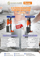 Cayken 8" 4,280W Diamond Coring Machine (Drill) | Model : DK-202 Magnetic Core Drill Cayken 