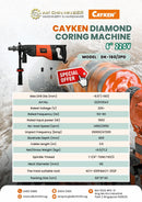 Cayken Diamond Coring Machine 6'' 220V | Model: DK-160/2PD Diamond Coring Machine Cayken 