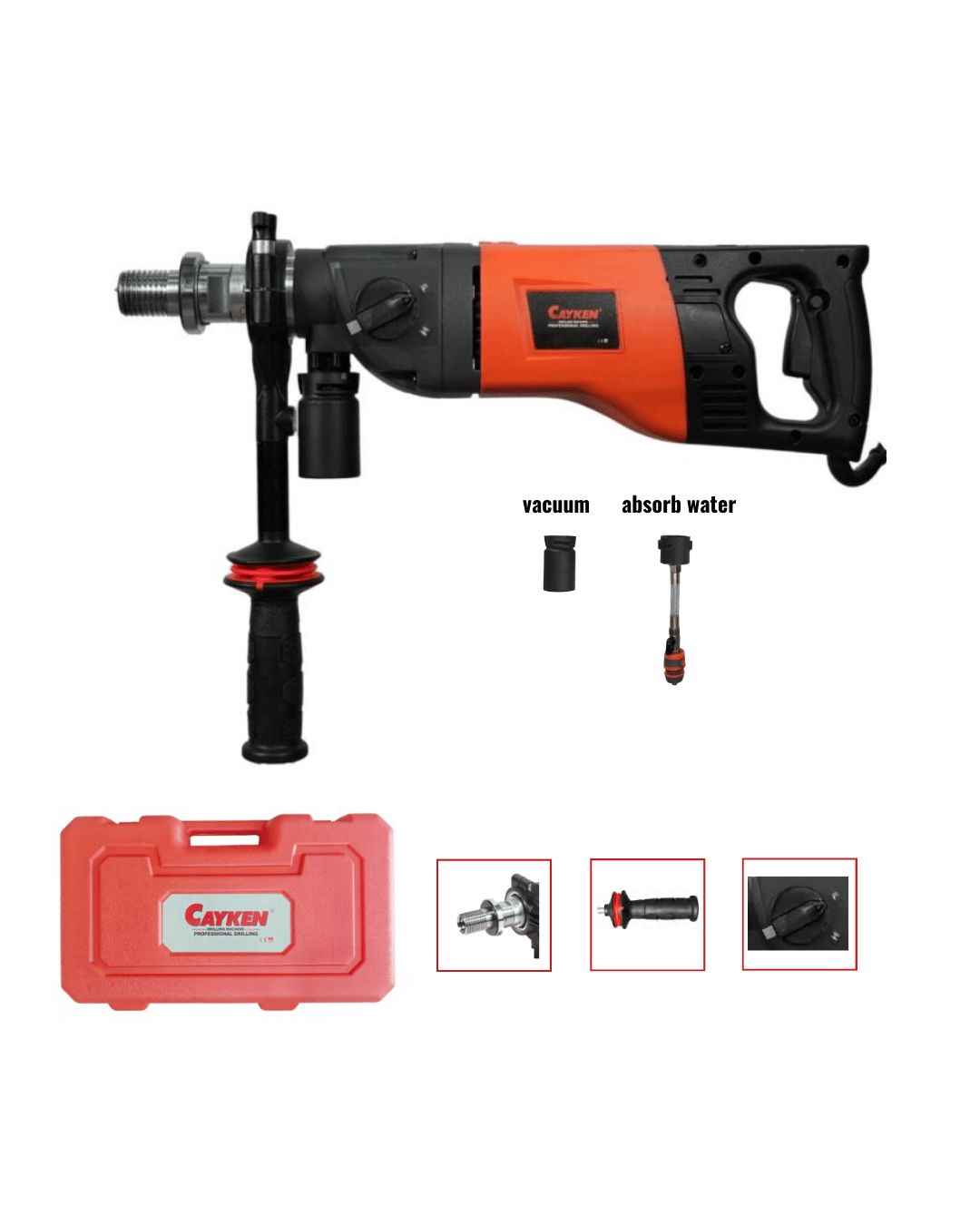 Cayken Diamond Coring Machine 6'' 220V | Model: DK-160/2PD