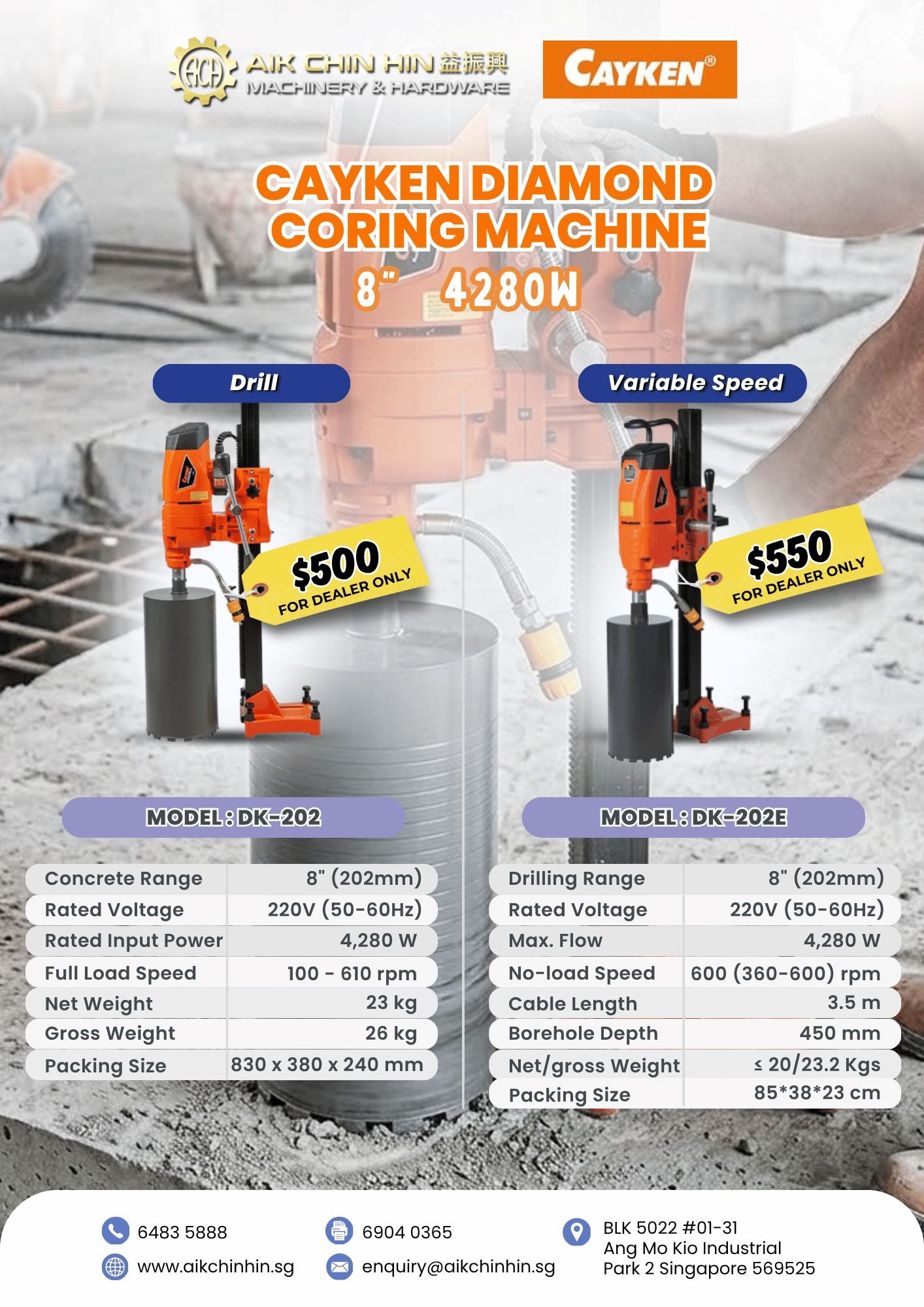 Cayken Diamond Coring Machine 8