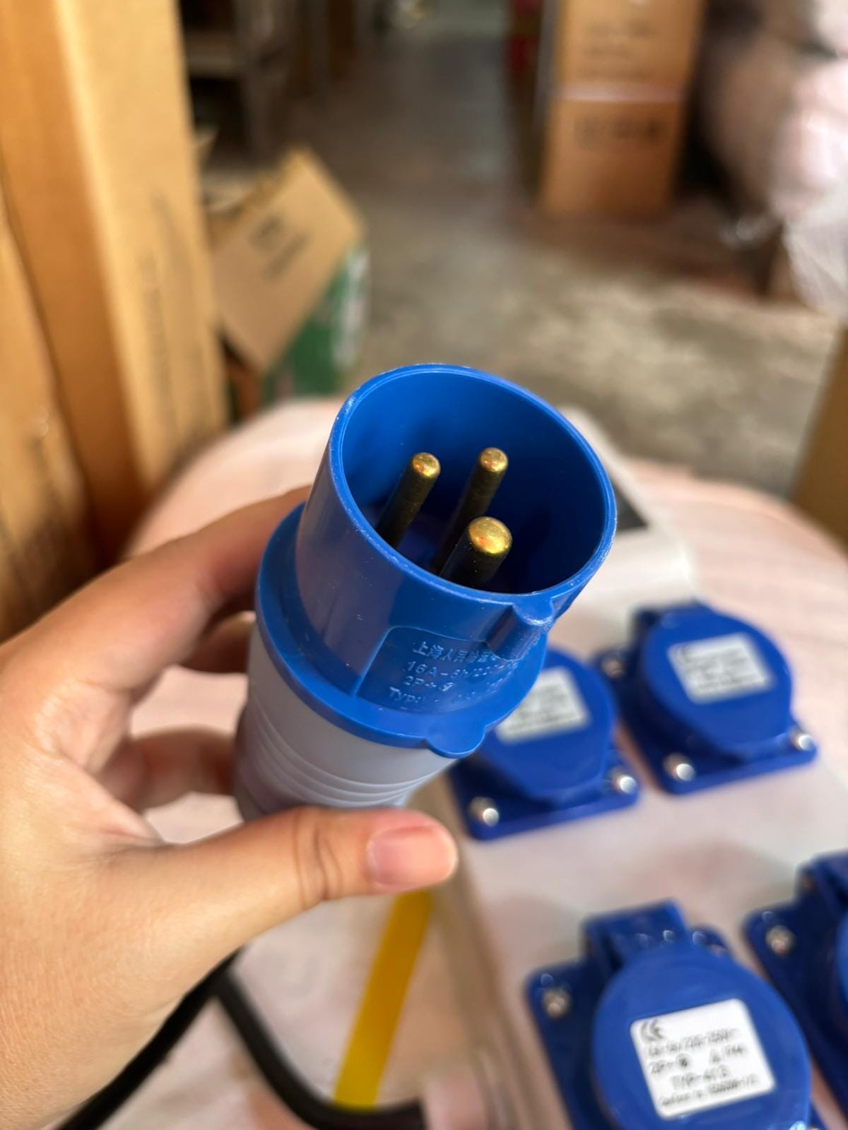 CEE ELCB 3X16A 4Way Extension Distribution Box with 1m Wire | Model: C