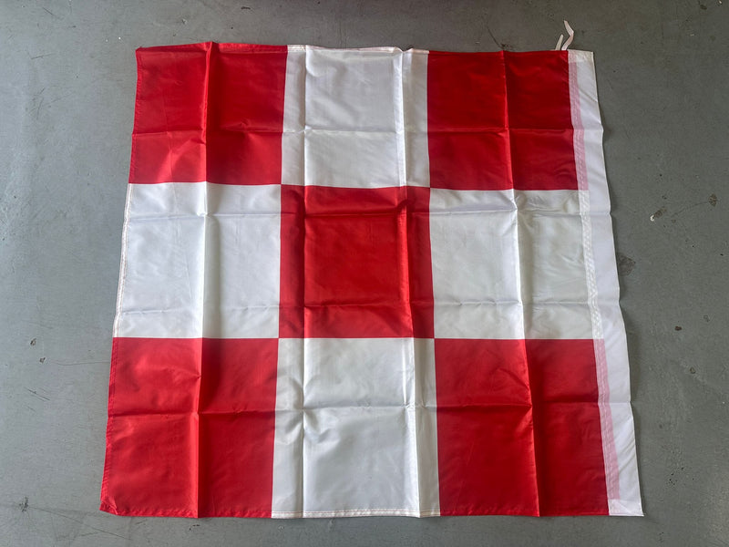 Checkered Flag Red & White (9 Square) | Model : FLAG-RW-9 Flags Aik Chin Hin 