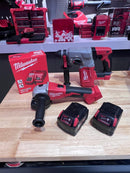 【Combo A】 Milwaukee 18V Combo 26mm (SDS-PLUS Hammer + 100mm Grinder) + 2 X 5.0AH Battery + 1 Charger | Model: MIL-M18-BRUSHLESS-KIT SDS Plus Hammer Milwaukee 