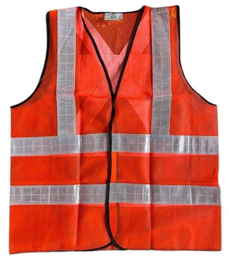 Cross Type Reflective Safety Vest | Colours : Green, Blue, Red Safety Vest Aiko Red 