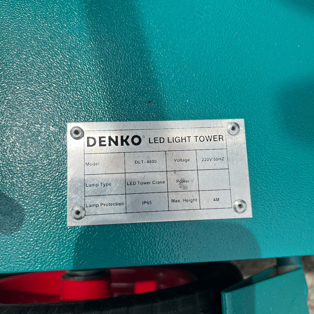 Tenko Prime Led Denko 4x400W Tower Light Come With Denko Generator KDE6500T & NS40 Bat